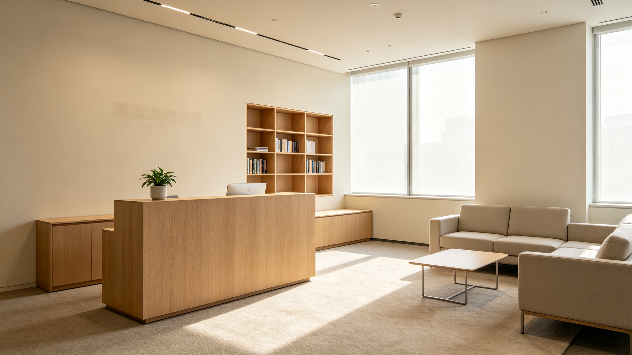 咨询公司前台接待区