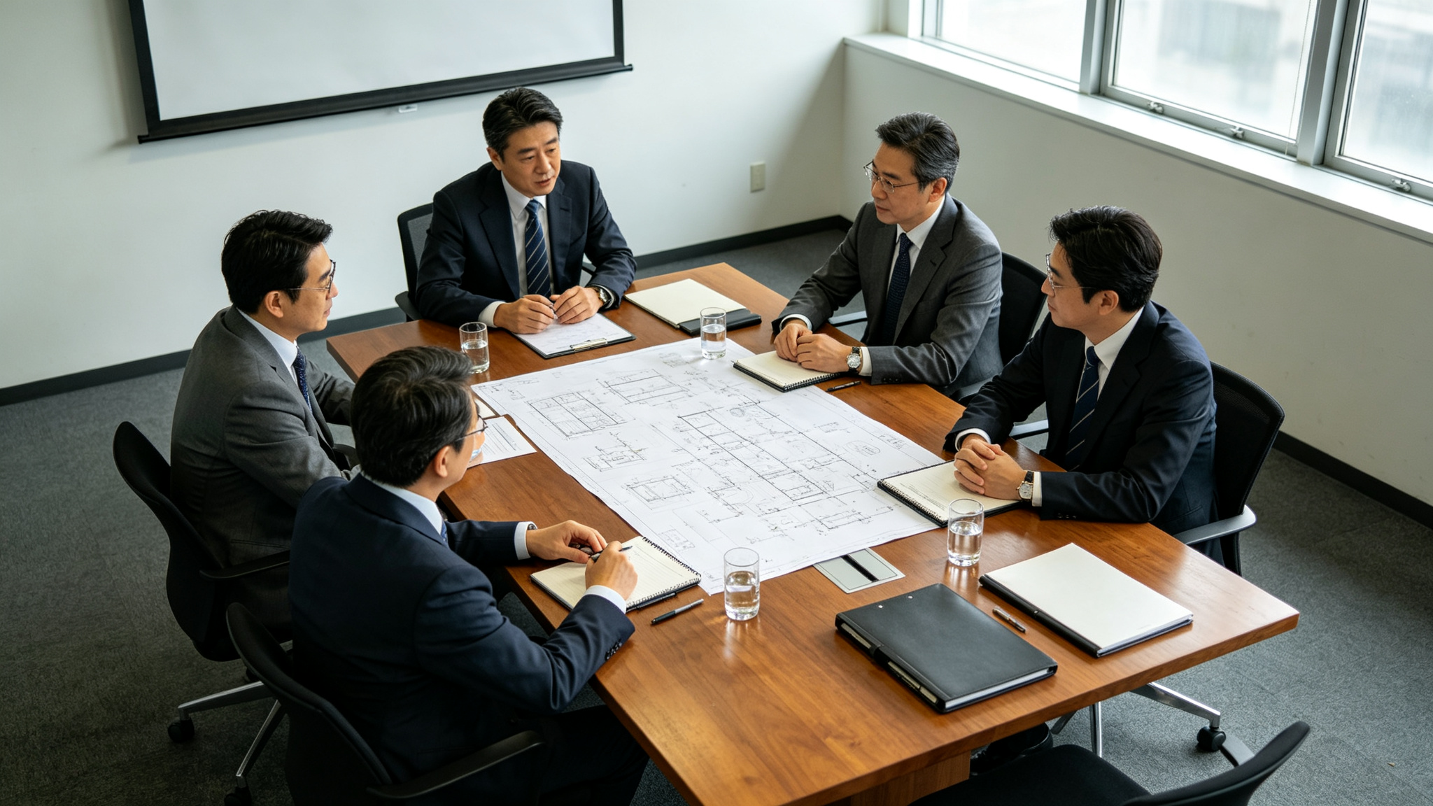 会议桌洽谈