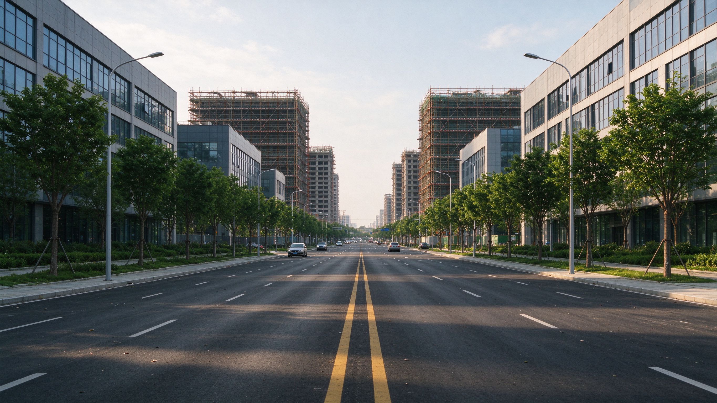 许昌城市新区宽阔街景