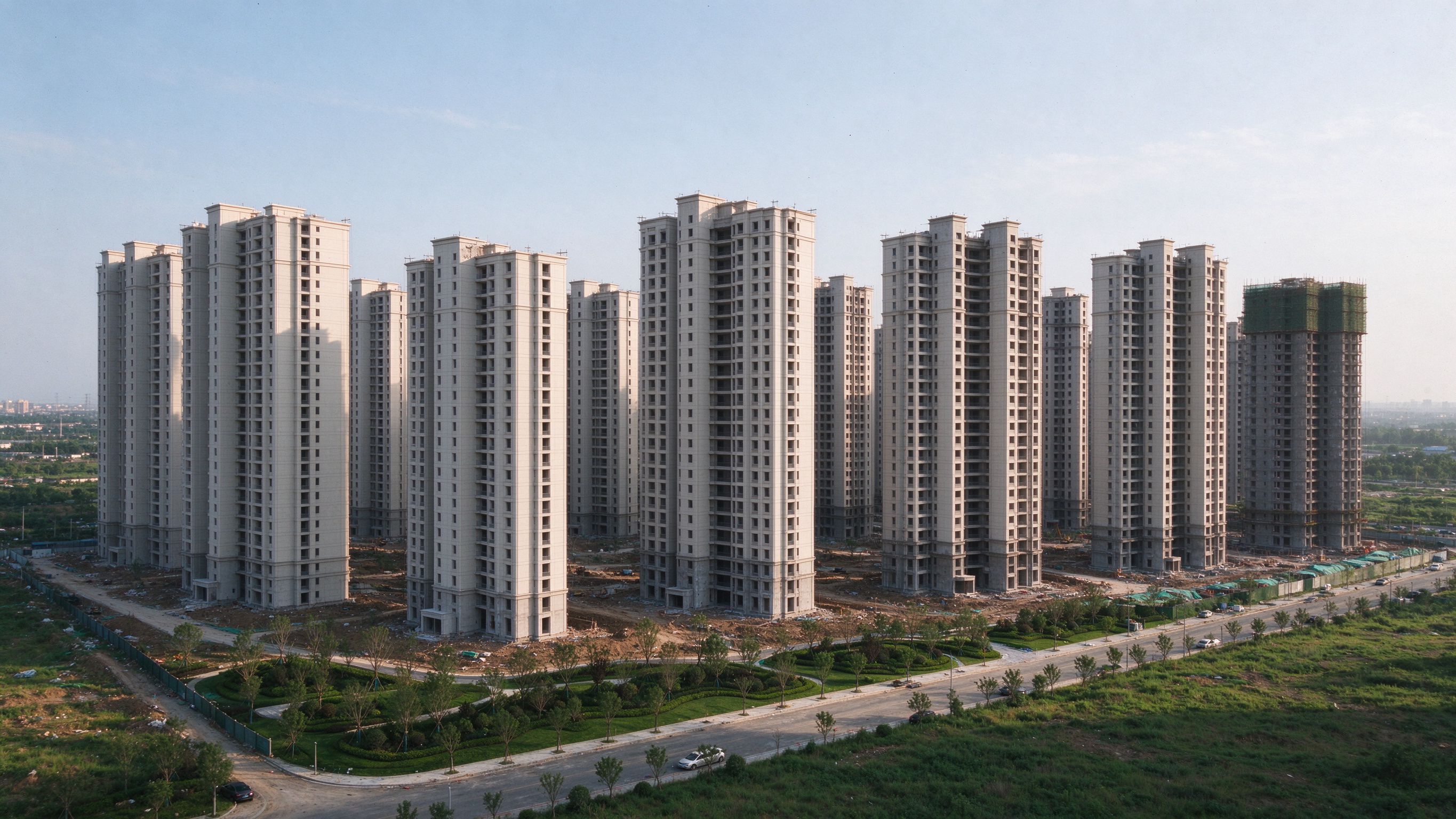 许昌城郊新建住宅小区群
