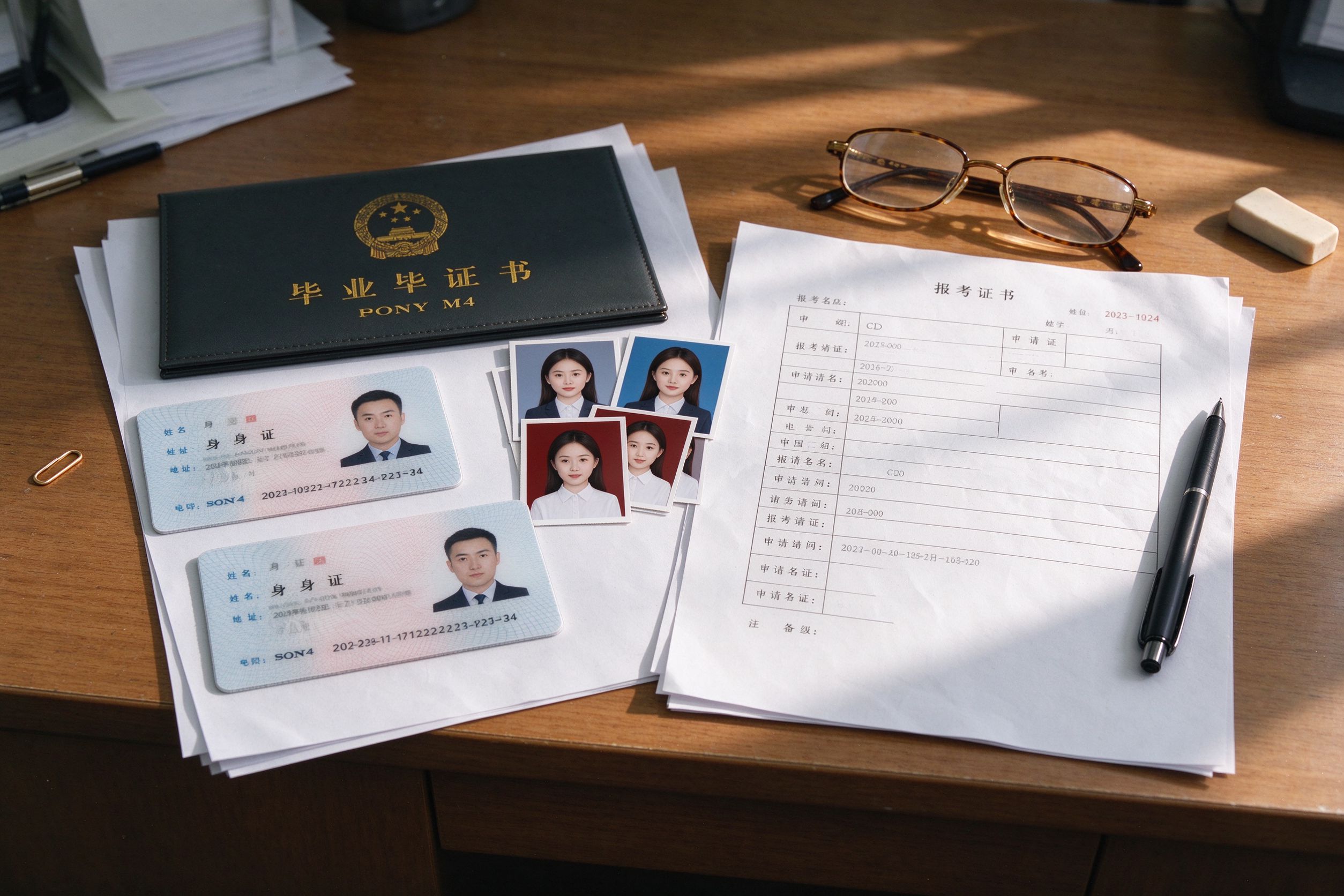 报考材料与证件整理